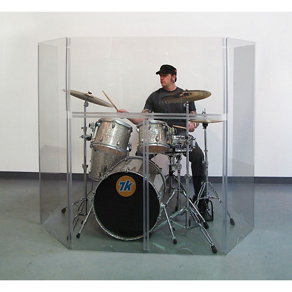 Control Acoustics Acrylic Drum Shield with Removable Front Panel