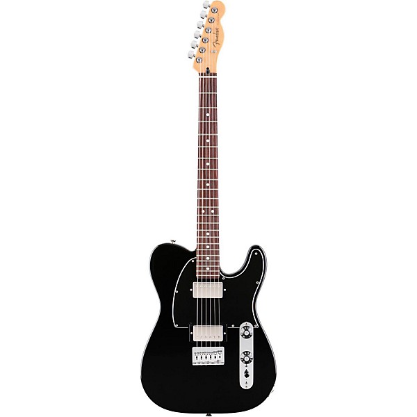 Fender Blacktop Telecaster HH Electric Guitar (Rosewood Fingerboard) Black Rosewood