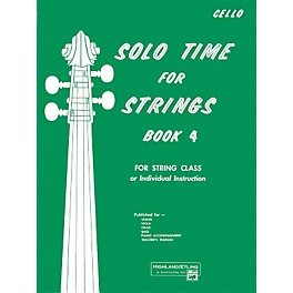 Alfred Solo Time for Strings Book 4 Cello