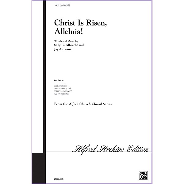 Alfred Christ Is Risen Alleluia! SATB