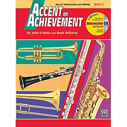Alfred Accent on Achievement Book 2 Mallet Percussion & Timpani Book & CD