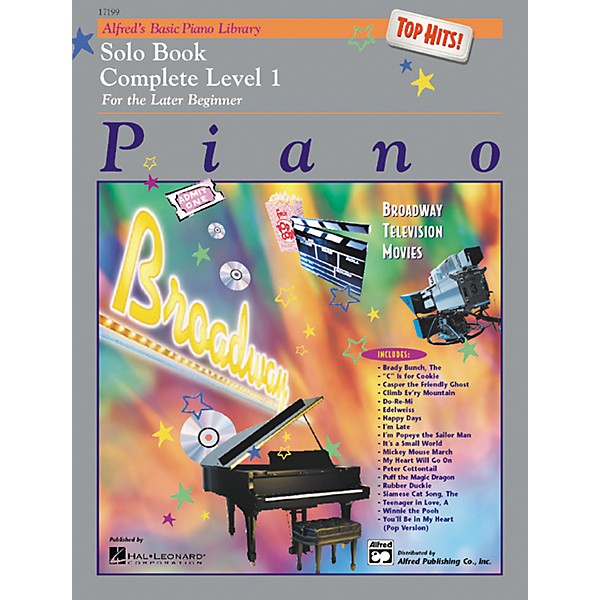 Alfred Alfred's Basic Piano Course Top Hits! Solo Book Complete 1 (1A/1B)