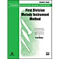 Alfred First Division Melody Instrument Method Student's Book thumbnail