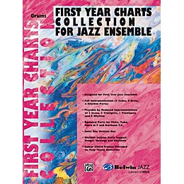 Alfred First Year Charts Collection for Jazz Ensemble Drums