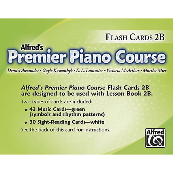 Alfred Premier Piano Course Flash Cards Level 2B