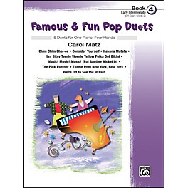 Alfred Famous & Fun Pop Duets Book 4 Book 4