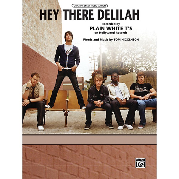 Alfred Hey There Delilah Piano/Vocal/Chords Sheet