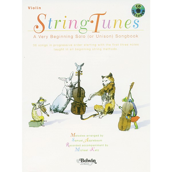 Alfred StringTunes - A Very Beginning Solo (or Unison) Songbook Violin Book & CD