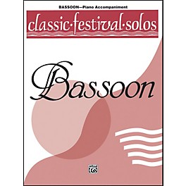 Alfred Classic Festival Solos (Bassoon) Volume 1 Piano Acc.