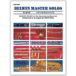 Alfred Belwin Master Solos Volume 1 (Flute) Intermediate Solo Book Only