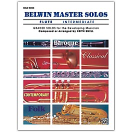 Alfred Belwin Master Solos Volume 1 (Flute) Intermediate Solo Book Only