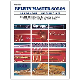 Alfred Belwin Master Solos Volume 1 (Saxophone) Intermediate Solo Book Only