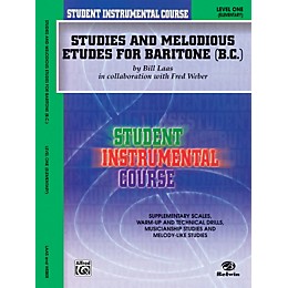 Alfred Student Instrumental Course Studies and Melodious Etudes for Baritone (B.C.) Level I