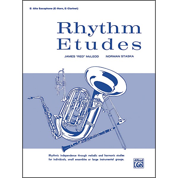 Alfred Rhythm Etudes E-Flat Alto Saxophone (E-Flat Horn E-Flat Clarinet)