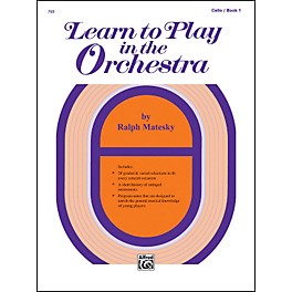 Alfred Learn to Play in the Orchestra Book 1 Cello