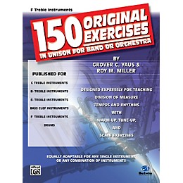 Alfred 150 Original Exercises in Unison for Band or Orchestra F Treble Instruments