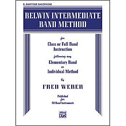 Alfred Belwin Intermediate Band Method E-Flat Baritone Saxophone Book