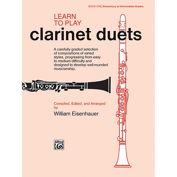 Alfred Learn to Play Clarinet Duets Book