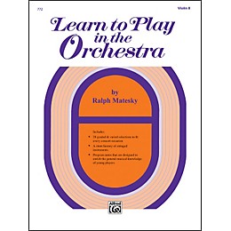 Alfred Learn to Play in the Orchestra Book 1 Violin II