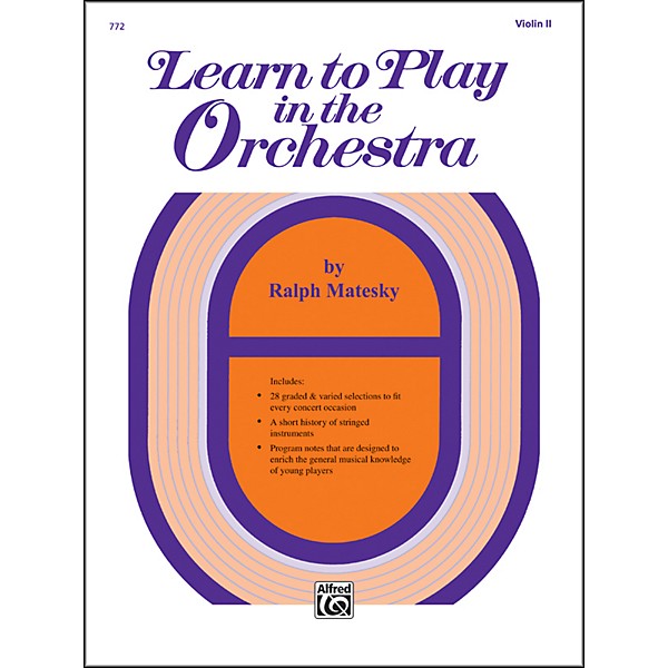 Alfred Learn to Play in the Orchestra Book 1 Violin II