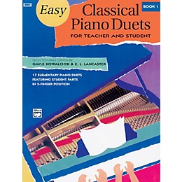 Alfred Easy Classical Piano Duets for Teacher and Student Book 1