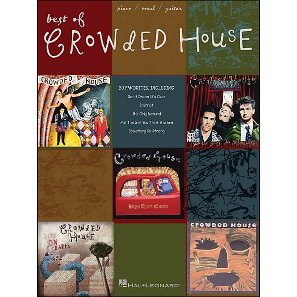 Hal Leonard Best Of Crowded House arranged for piano, vocal, and guitar (P/V/G)