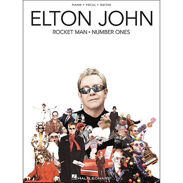 Hal Leonard Elton John Rocket Man Number Ones arranged for piano, vocal, and guitar (P/V/G)