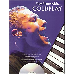 Hal Leonard Play Piano with Coldplay- Book/CD arranged for piano, vocal, and guitar (P/V/G)
