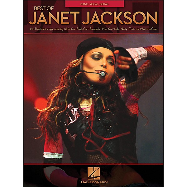 Hal Leonard Best Of Janet Jackson arranged for piano, vocal, and guitar (P/V/G)