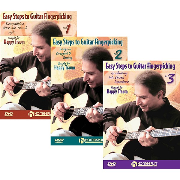 Homespun Easy Steps To Guitar Fingerpicking 1,2&3 (DVD)