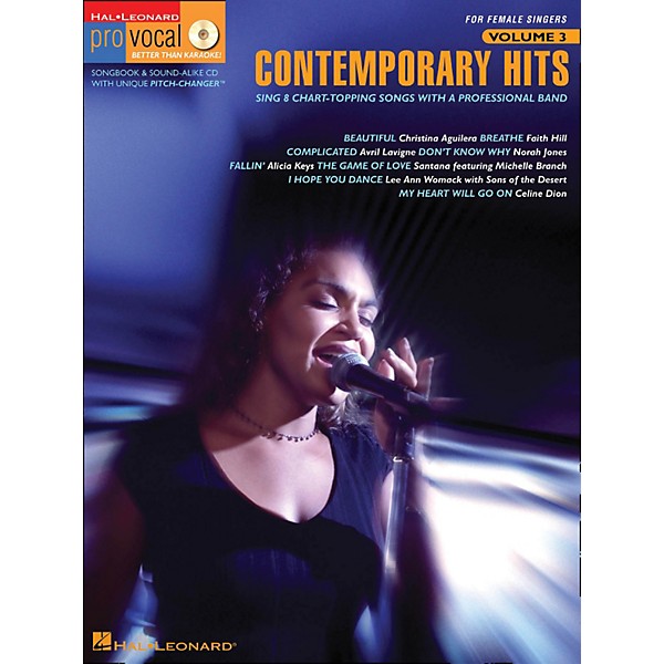 Hal Leonard Contemporary Hits - Pro Vocal Series for Female Singers Book/CD Volume 3