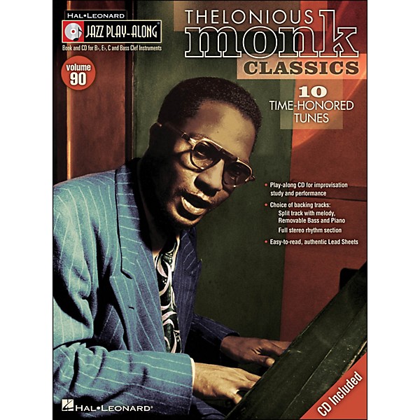 Hal Leonard Thelonious Monk Classics - Jazz Play-Along Volume 90 (CD/Pkg)