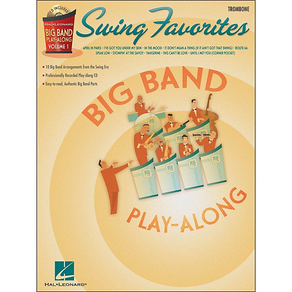Hal Leonard Swing Favorites Big Band Play-Along Vol. 1 Trombone Book/CD