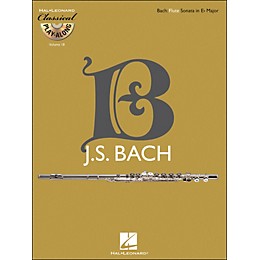 Hal Leonard Bach: Flute Sonata In E-Flat Major, Bwv 1031 - Classical Play-Along (Book/CD) Vol. 18
