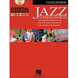 Hal Leonard EE Jazz Play Along: Jazz Standards B-Flat, E-Flat And C Instruments Book/CD-Rom