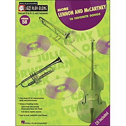 Hal Leonard More Lennon & McCartney Volume 58 Book/CD Jazz Play Along