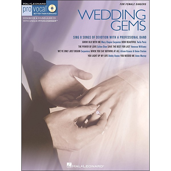 Hal Leonard Wedding Gems - Pro Vocal Series for Female Singers Book/CD Volume 8