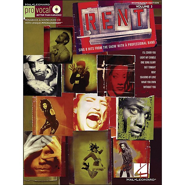 Hal Leonard Rent - Pro Vocal Series Songbook & CD for Women/Men Volume 3