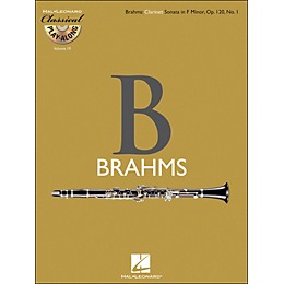 Hal Leonard Brahms: Clarinet Sonata In F Minor, Op.120, No.1 - Classical Play-Along (Book/CD) Vol.19