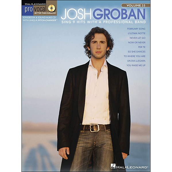 Hal Leonard Josh Groban - Pro Vocal Series for Male Singers Volume 33 Book/CD
