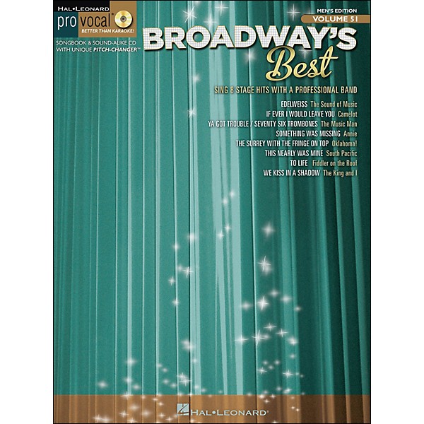 Hal Leonard Broadway's Best Pro Vocal Songbook & CD for Male Singers Volume 51