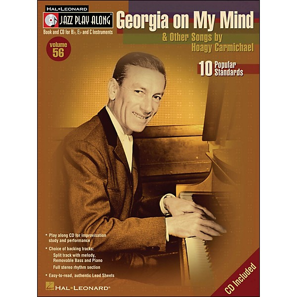 Hal Leonard Georgia On My Mind & Other Songs By Hoagy Carmichael Book/CD Volume 56