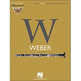 Hal Leonard Weber: Clarinet Concerto No.1In F Minor, Op.73 Classical Play-Along Book/CD Vol.14