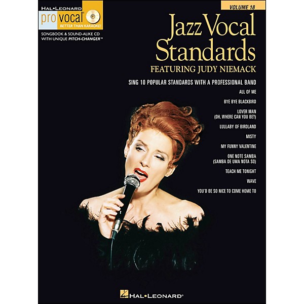 Hal Leonard Jazz Vocal Standards - Pro Vocal Series Featuring Judy Niemack Volume 18 Book/CD