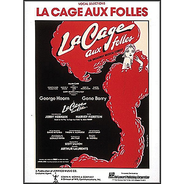 Hal Leonard La Cage Aux Folles Vocal Selections arranged for piano, vocal, and guitar (P/V/G)