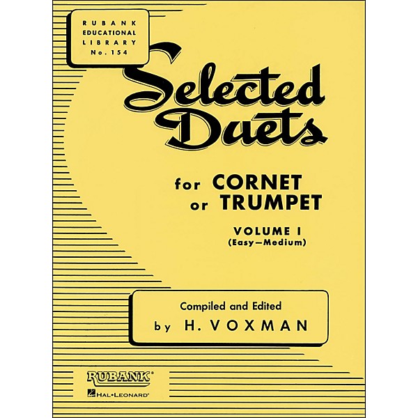 Hal Leonard Rubank Selected Duets for Cornet Or Trumpet Vol 1 Easy/Medium