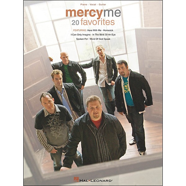 Hal Leonard MercyMe 20 Favorites Piano Vocal Guitar arranged for piano, vocal, and guitar (P/V/G)