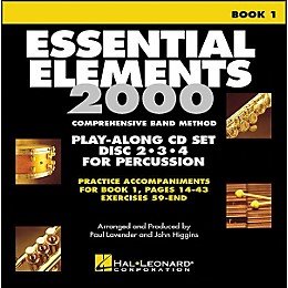 Hal Leonard EE2000 Play Along Trax Book. 1 - Discs 2, 3, & 4 for Percussion