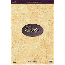 Hal Leonard Carta Manuscript 23 Scorepad 12 X 18, 40 Sheets, 26 Staves