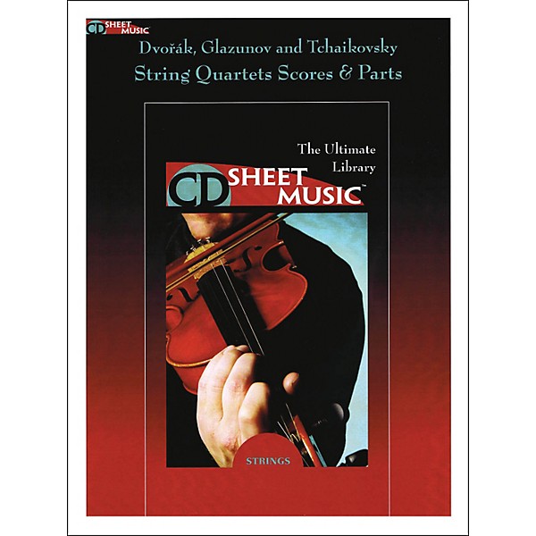 Hal Leonard Dvorak Glazunov And Tchaikovsky String Quartets Score And Parts CD Sheet Music